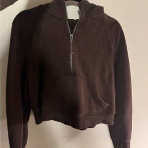 Lululemon oversized half zipped Scuba M/L Expresso